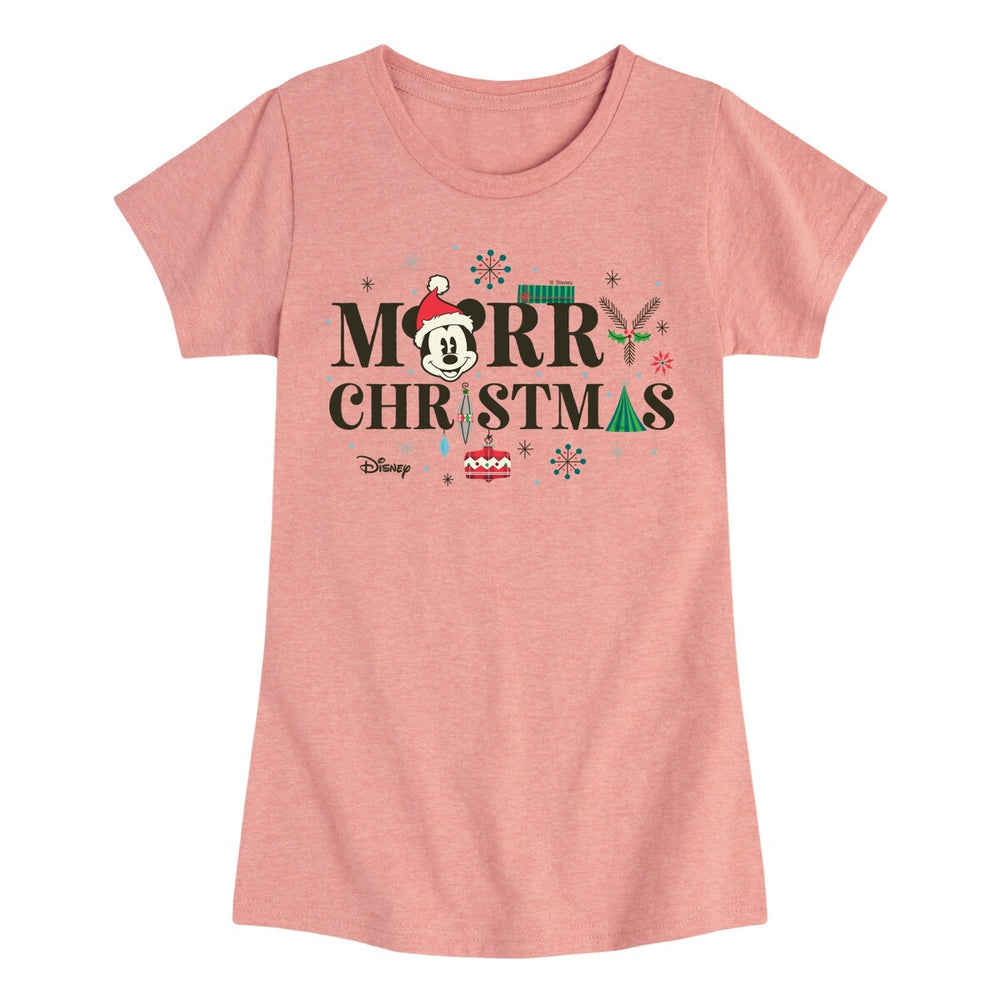 Girls Disney Merry Christmas Icons Tee