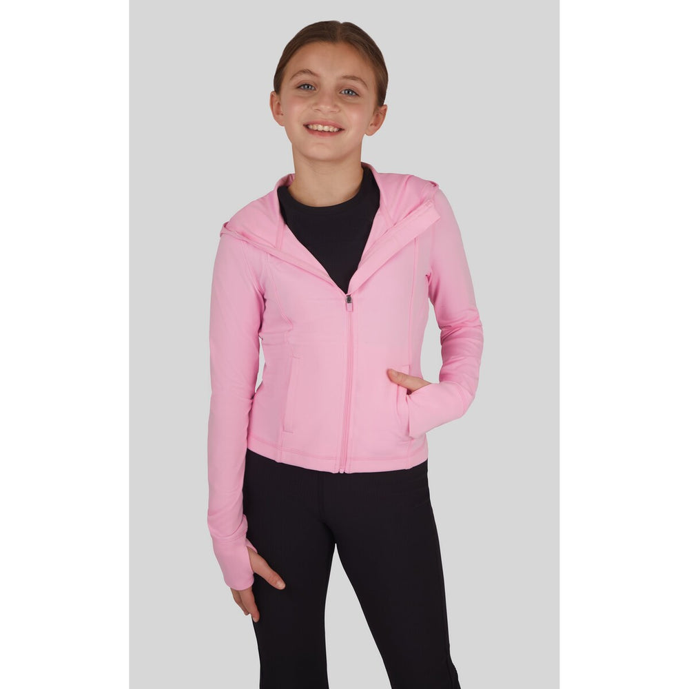 90 Degree By Reflex Girls Lux Dolly Girls Full Zip Hooded Jacket