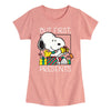 Girls Peanuts But First Presents Tee