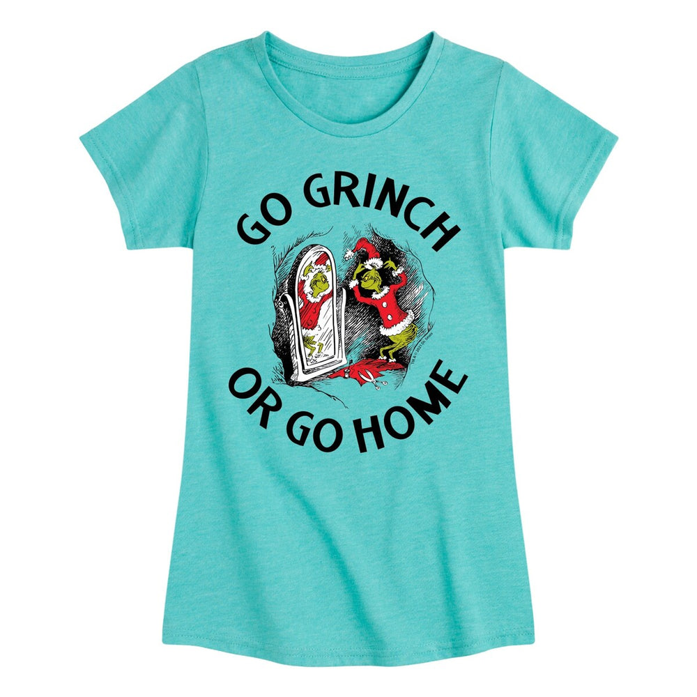 Girls The Grinch Go Grinch Or Go Home Tee