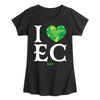 Girls Wicked I Heart EC Tee