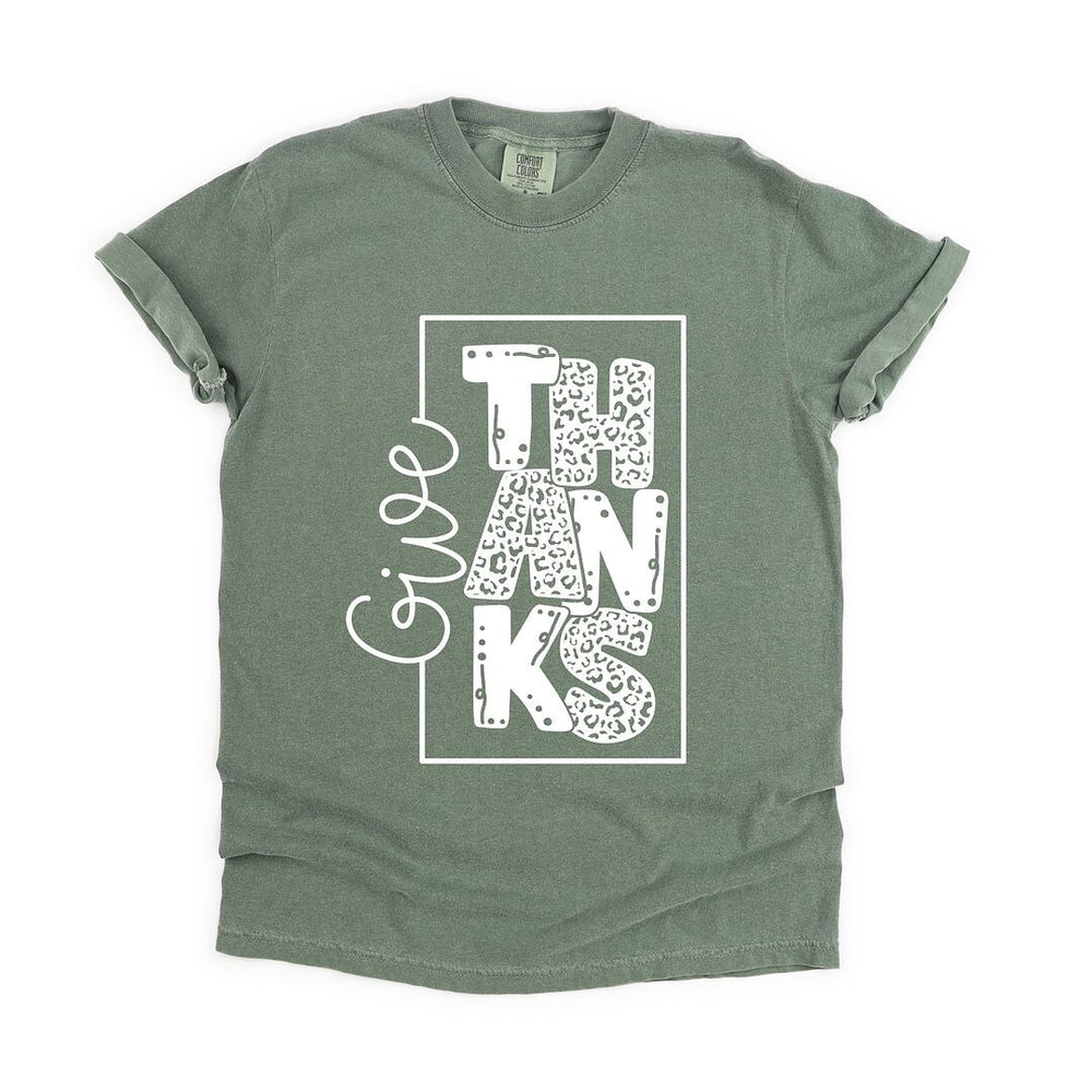 Give Thanks Square Garment Dyed Tee