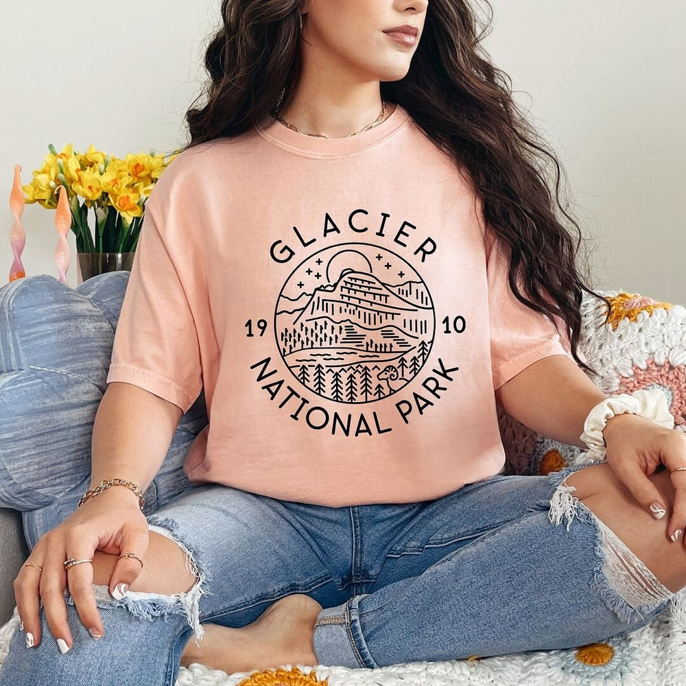 Glacier National Park Garment Dyed Tee