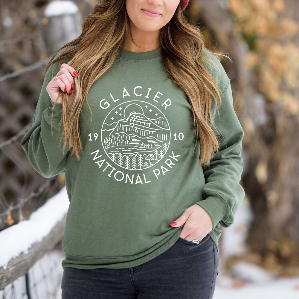 Glacier National Park Graphic Sweatshirt