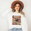 Gobble Turkey Graphic Sweatshirt