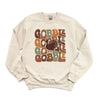 Gobble Turkey Graphic Sweatshirt