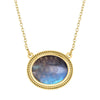 Gold Over Sterling Silver Labradorite Pendant Necklace