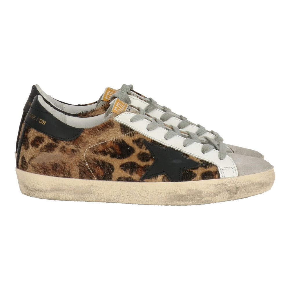 Golden Goose Womens Leopard Sneaker