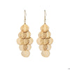 Goldtone Boho Circular Drop Earrings