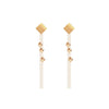 Goldtone Chain Drop Earrings