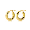 Goldtone Chunky Hoop Earrings