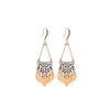 Goldtone Clear Crystal Chandelier Drop Earrings