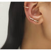 Goldtone Clear Crystal Star Ear Crawler And Cuff