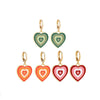 Goldtone Heart Drop Earrings - set of 3