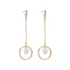 Goldtone Imitation Pearl Drop Earrings