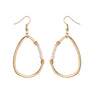 Goldtone Imitation Pearl Drop Earrings