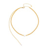 Goldtone Imitation Pearl Necklace - White