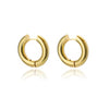 Goldtone Minimalist Huggie Hoop Earrings