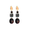 Goldtone Multi Colored Drop Earrings