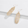 Goldtone Openwork Ornate Drop Earrings