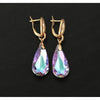 Goldtone Paradise Shine Swarovski Crystal Drop Earrings