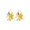 Goldtone Passion Flower Threader Drop Earrings