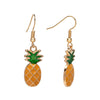 Goldtone Pineapple Drop Earrings