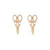 Goldtone Scissor Stud Earrings