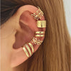 Goldtone Set Of 5 Ear Cuffs