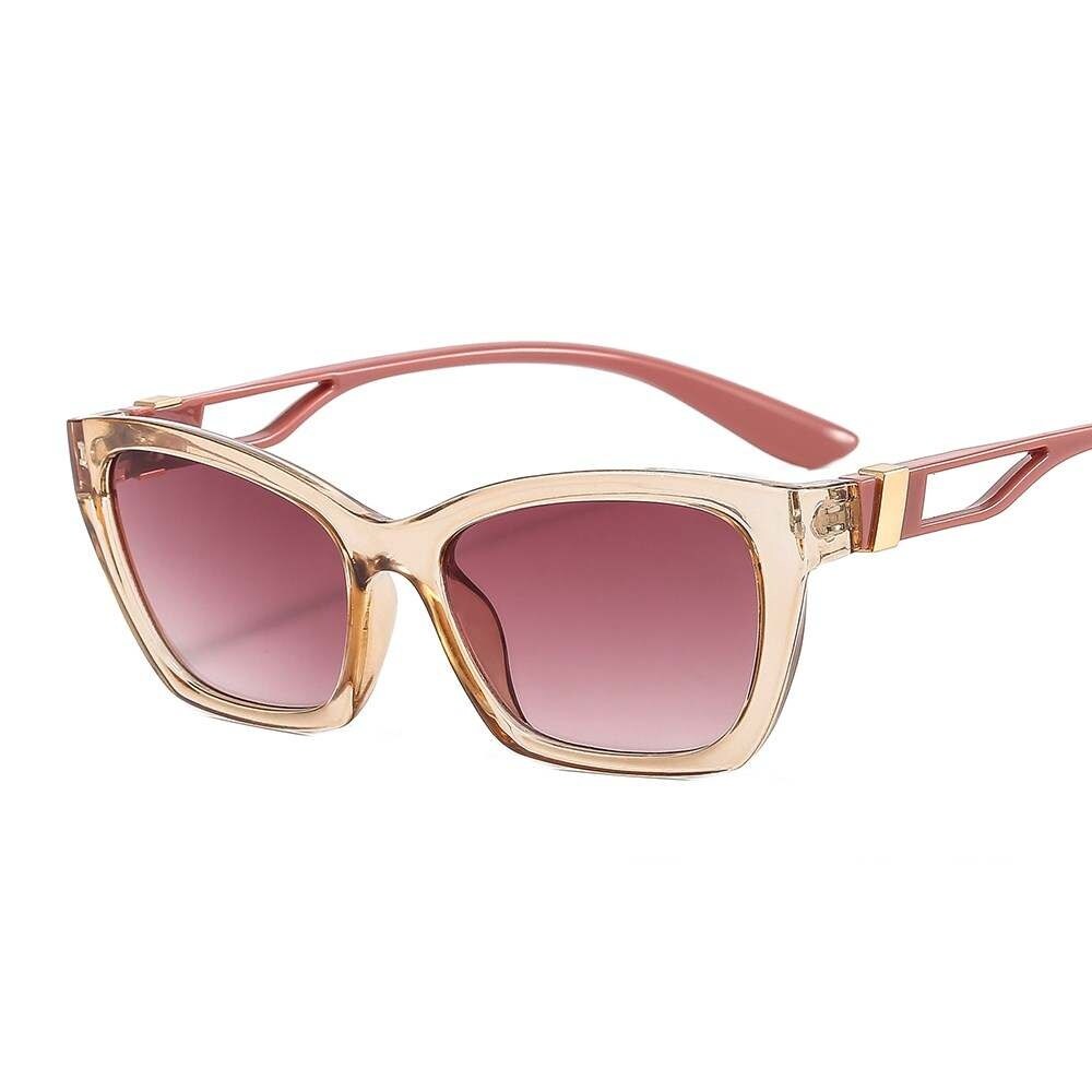 Goldtone Squared Fashion Sunglasses