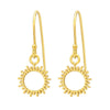 Goldtone Squiggle Ear Climbers