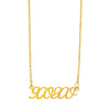 Goldtone Stainless Steel Xoxo Pendant Necklace - White