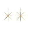 Goldtone Statement Star Earrings