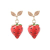 Goldtone Strawberry Drop Earrings