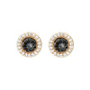 Goldtone & Crystal Two-in-One Halo Stud Earrings