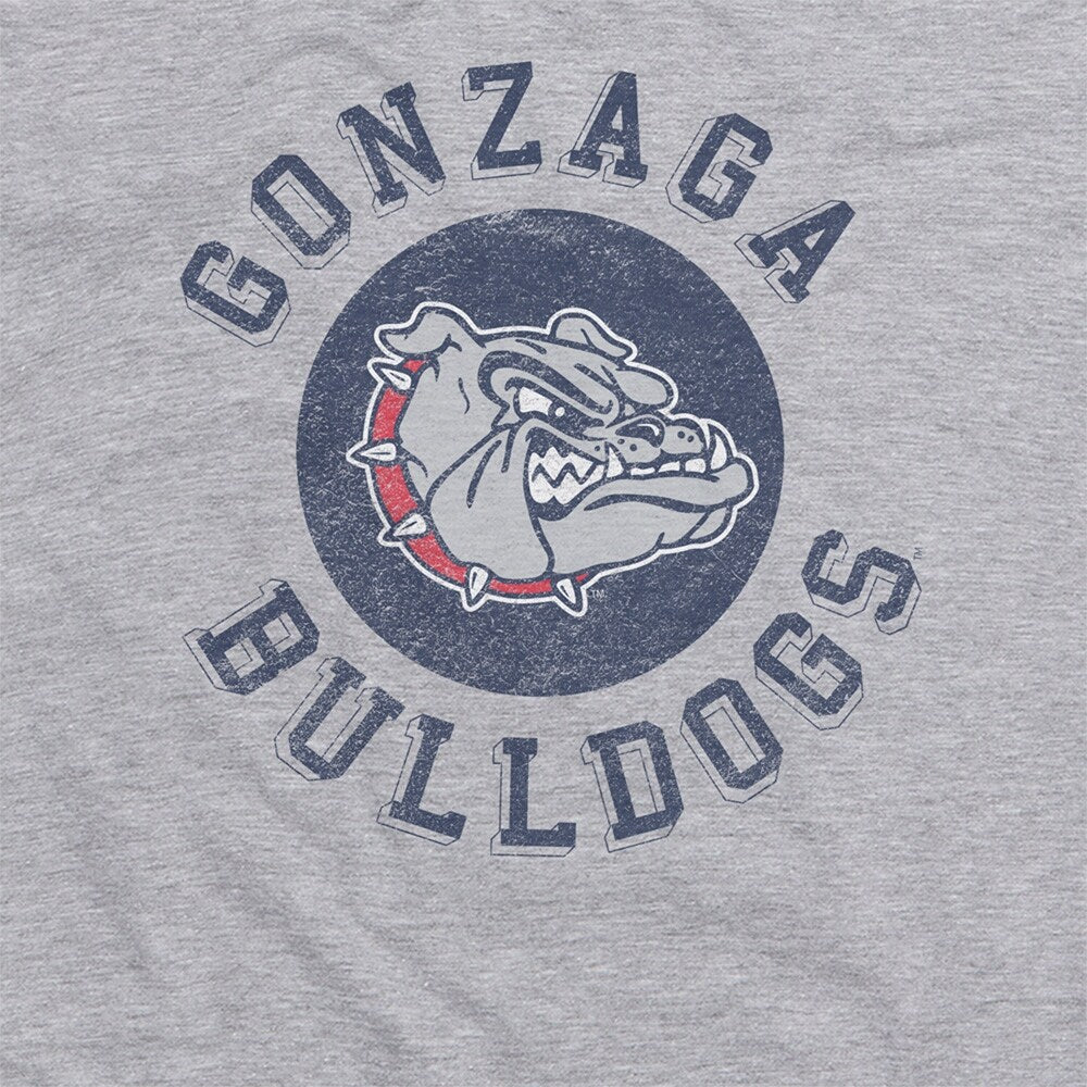 Gonzaga University Classic Retro Stamp Logo Unisex Adult Heathered Premium T Shirt