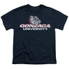 Gonzaga University Distressed Primary Kids T Shirt for Youth Boys and Girls