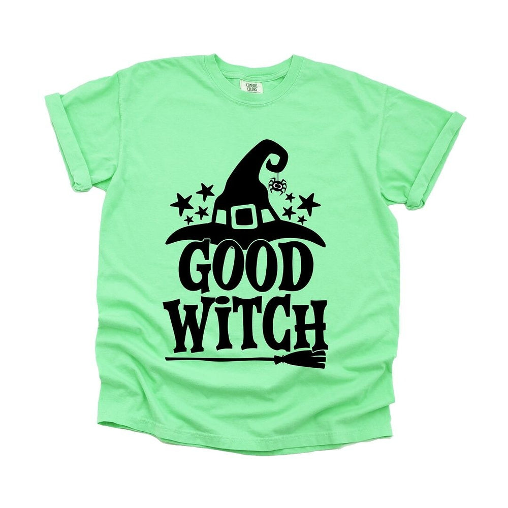 Good Witch Broom Garment Dyed Tee