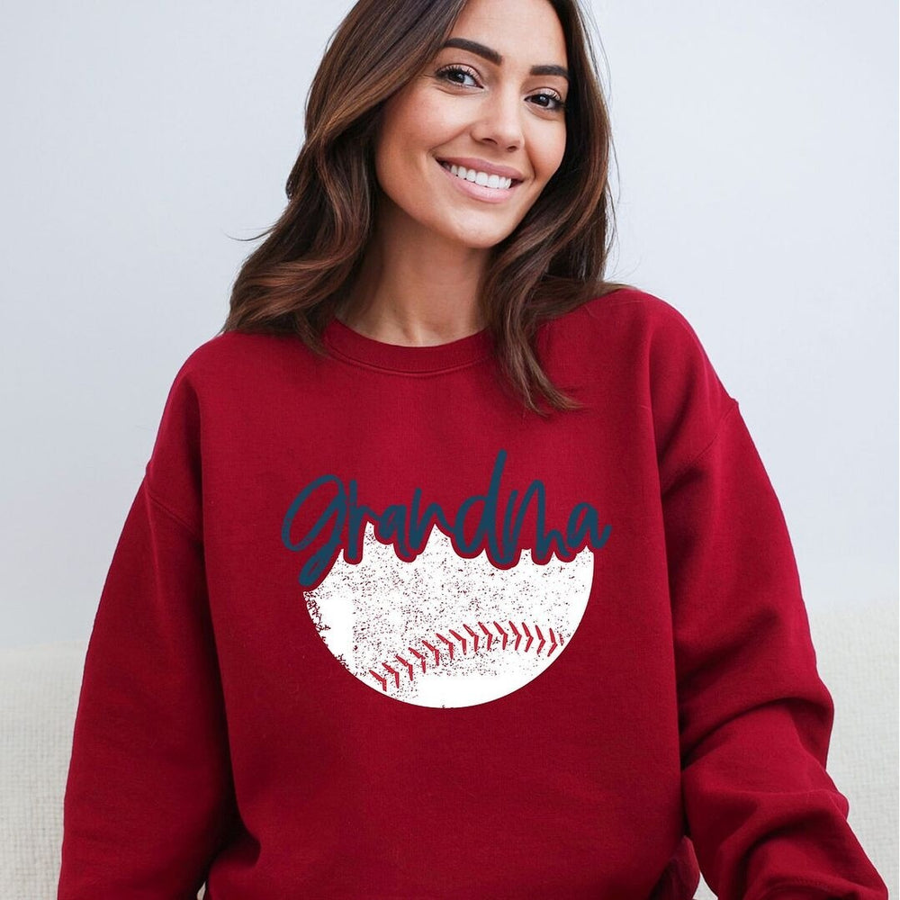 Grandma Baseball Graphic Sweatshirt