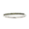 Green Diamond Sterling Silver Stackable Band Ring