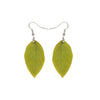 Green Leaf Drop Earrings