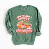 Groovy Little Christmas Truck Graphic Sweatshirt