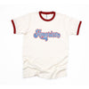 Grunge America Cursive Ringer Tee