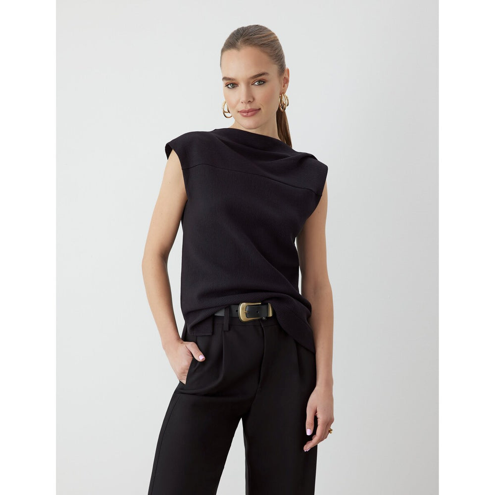 Gstq Asymmetric Neck Top