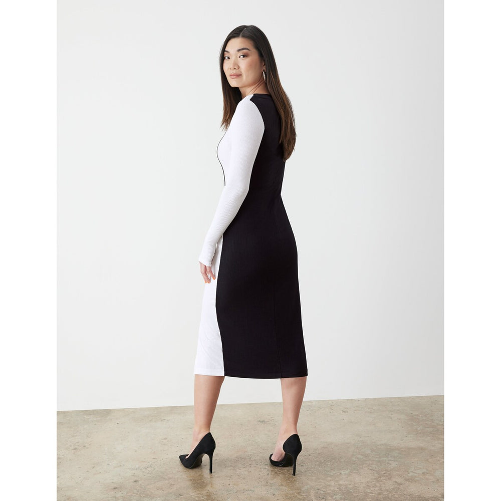 Gstq Knit Colorblock Dress