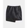 Gstq Leather Wrap Mini Skirt