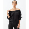 Gstq Off The Shoulder Zip Top