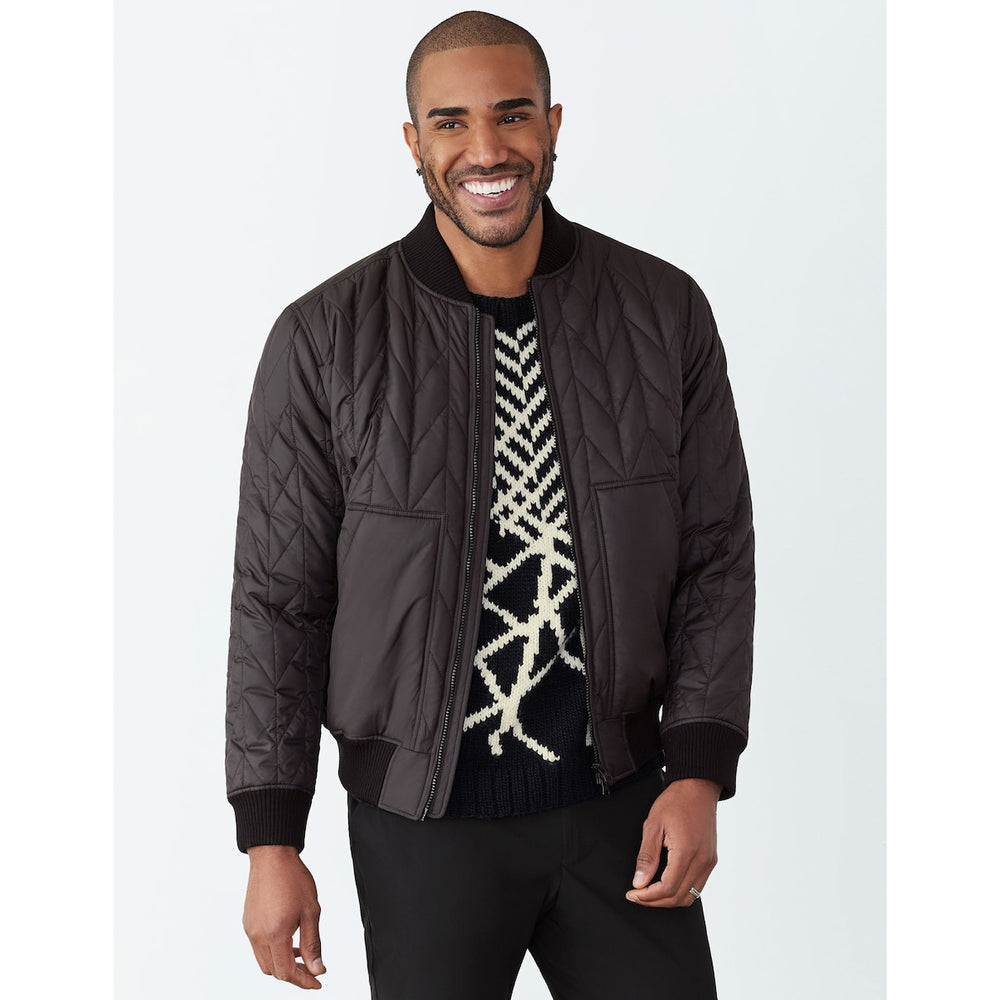 Gstq Quilted Bomber Jacket