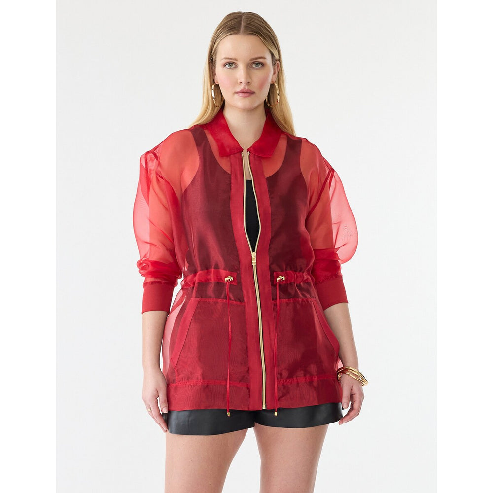 Gstq Sheer Cinched Jacket