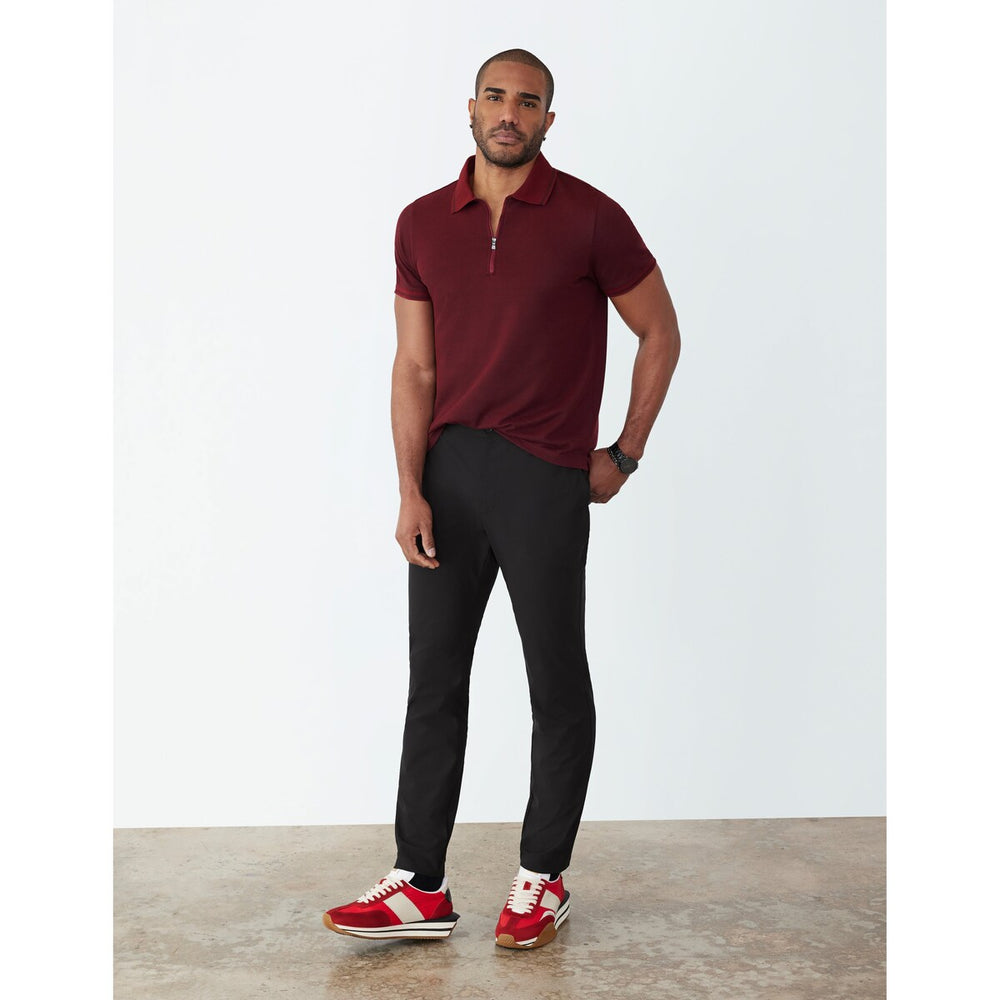 Gstq Stretch Zip Polo